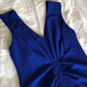 Royal blue cocktail dress